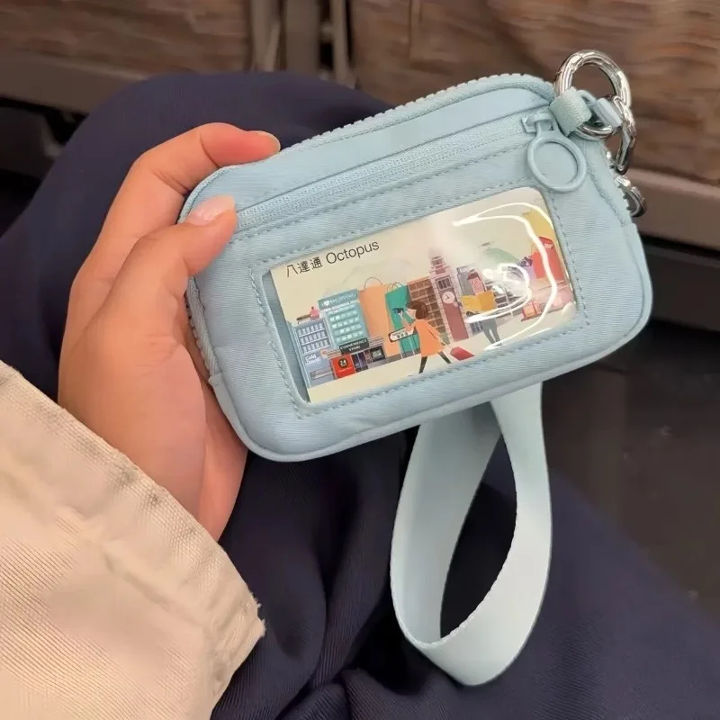 Waterproof Double Layers Zipper Coin Bags Purse Large Capacity Wallet Pouch Card Holder Bank ID Credit Card Keys Storage Bags