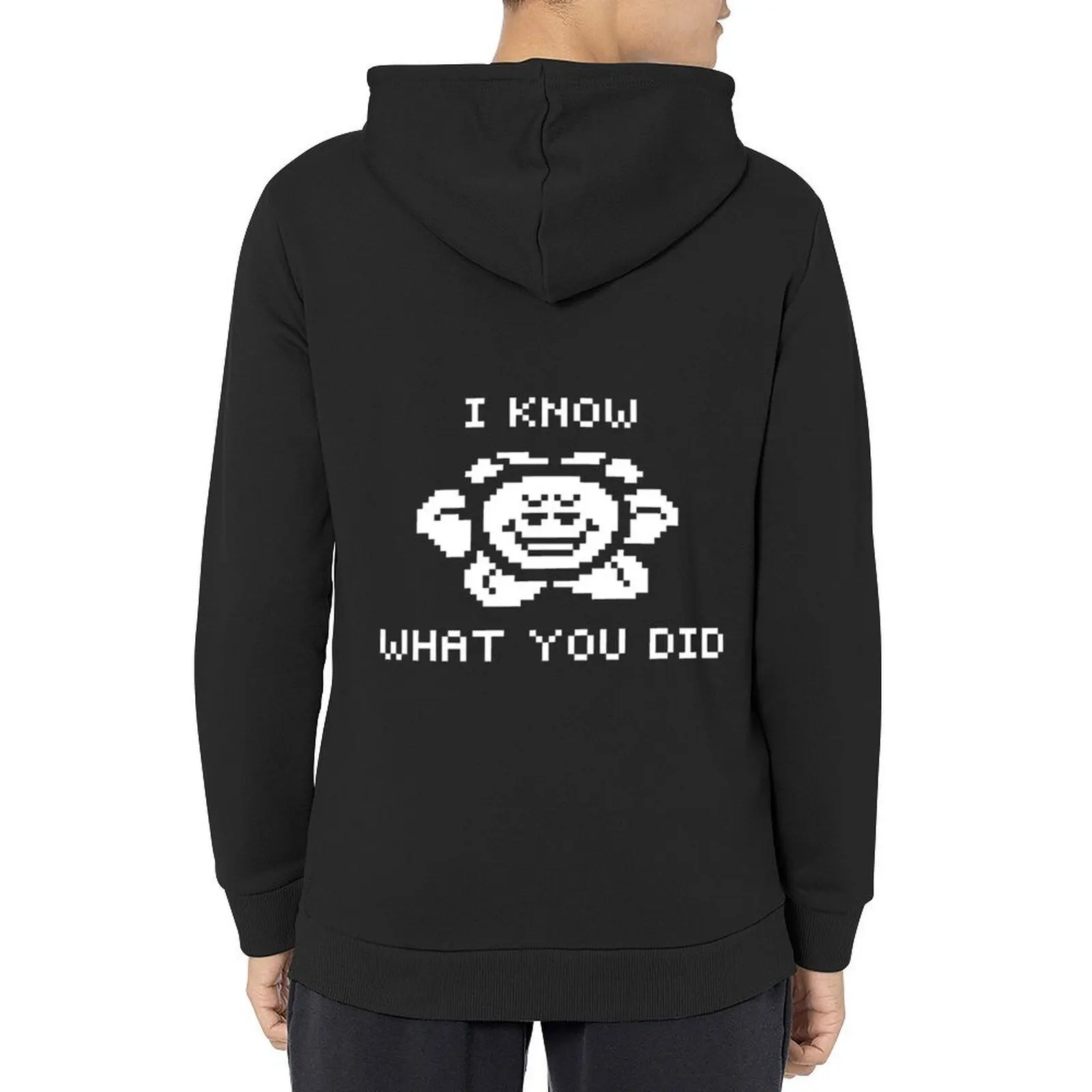 

Flowey knows what you did Hoodie men clothing korean clothes autumn clothes aesthetic clothing man hoodie