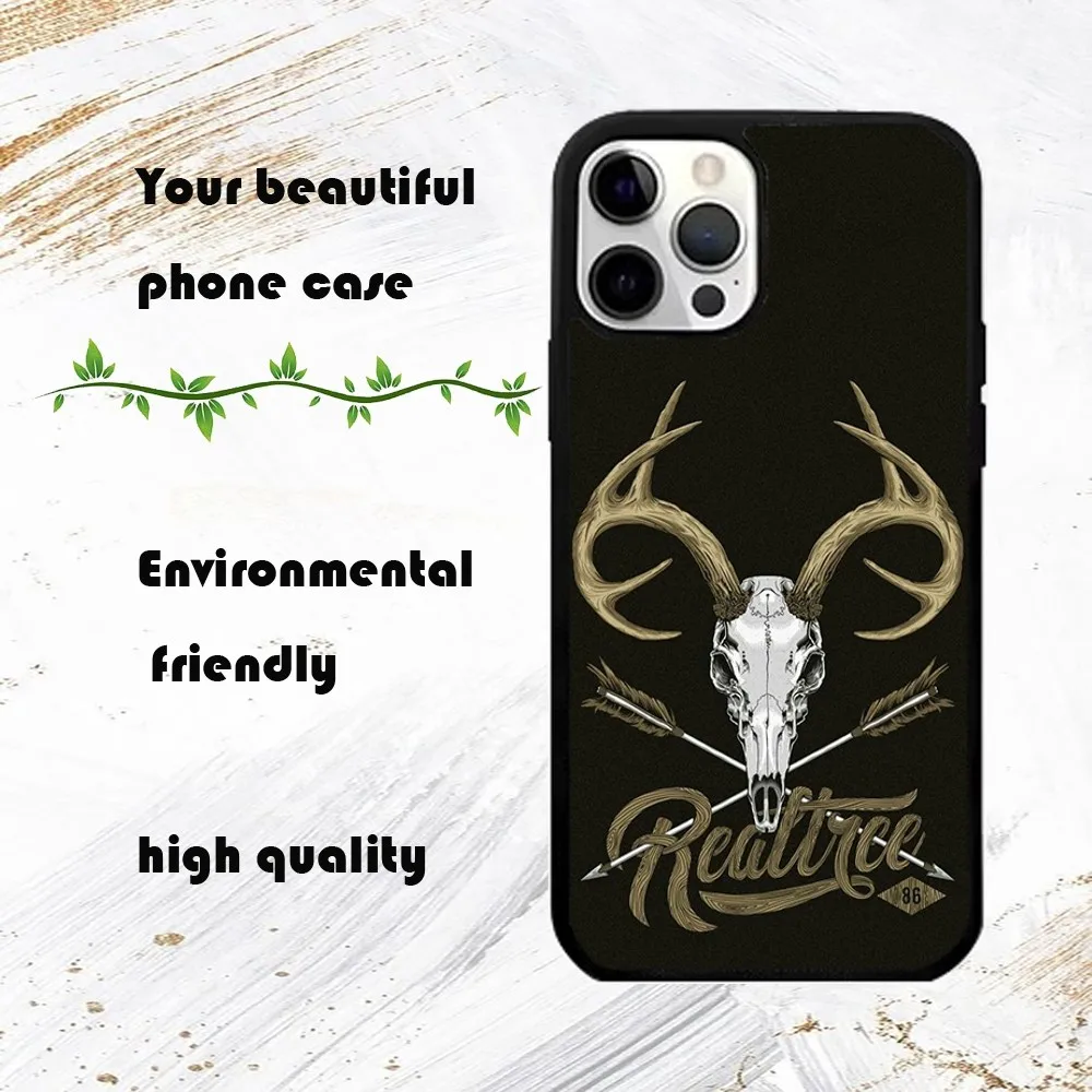 Realtree real tree camo Phone Case For iPhone 16 15 14 13 12 11 Pro Max Plus Mini PC Fashion mirror phone case