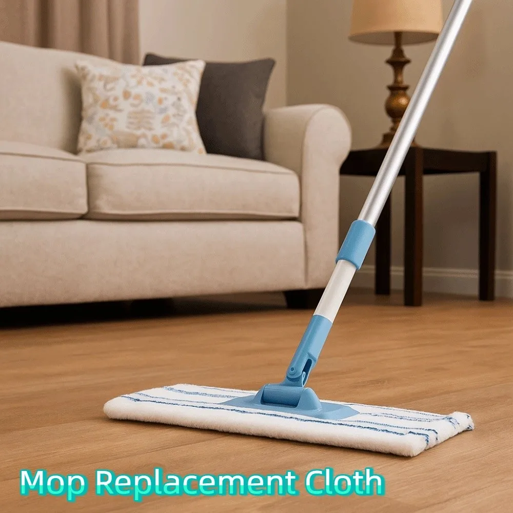 

3PCS Machine Washable Flat Mop Replacement Cloth Dry and Wet Use Lint-Free Dual-Use Mop Head Thickened High Absorption