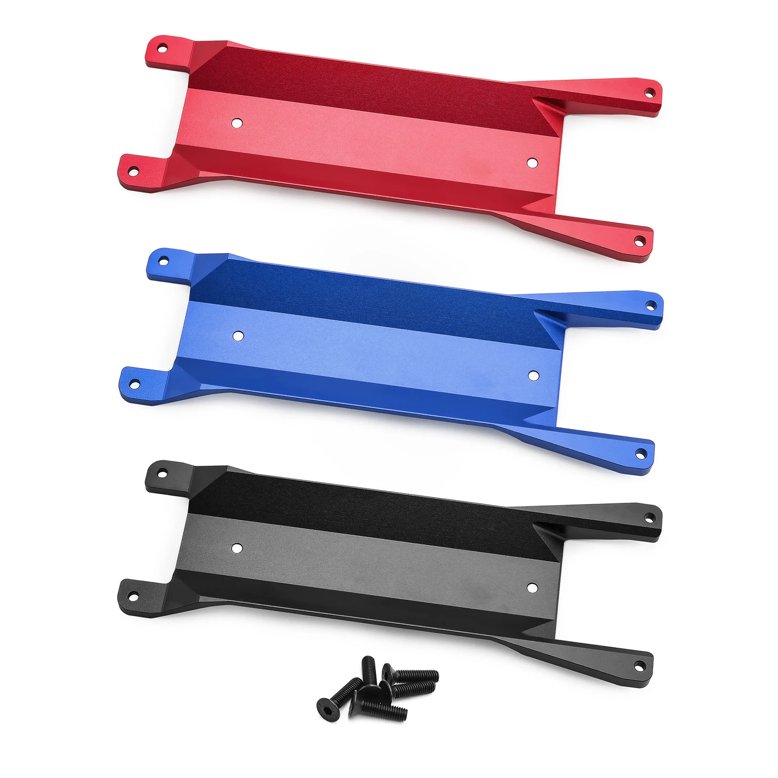 Placas de armadura de chassi de liga de alumínio, peças de atualização de conchas de proteção de chassi para Traxxas Mini Maxx, Jumping Essential