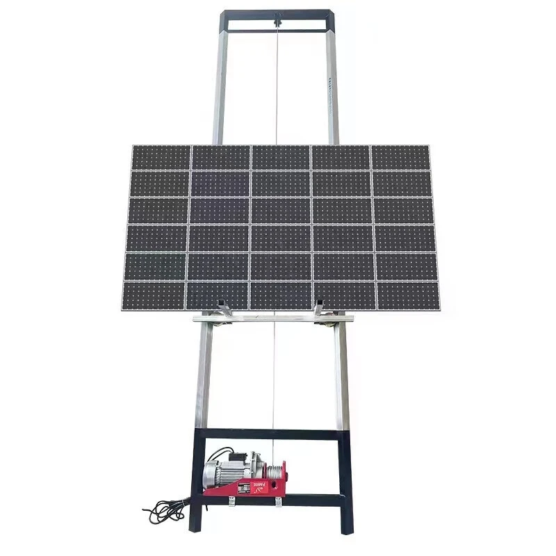 Solar Panel Glass Ladder Lift with 5-20m Height Range, Electric Roof Lifting Cargo Elevator