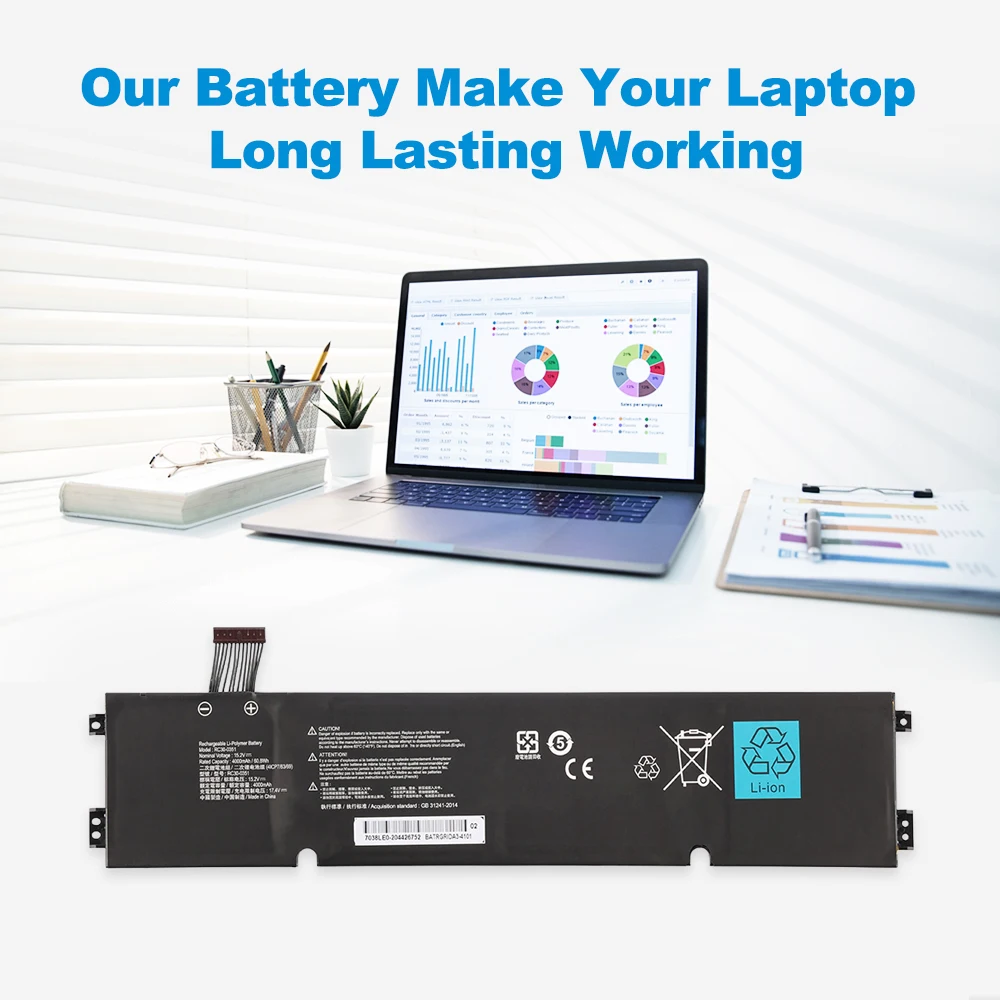 KingSener RC30-0351 Bateria Do Portátil Para Razer Blade 15 Base 2020 2021 RZ09-0369x RZ09-0351 9E11 RZ09-0351 Série Notebook 60.8WH