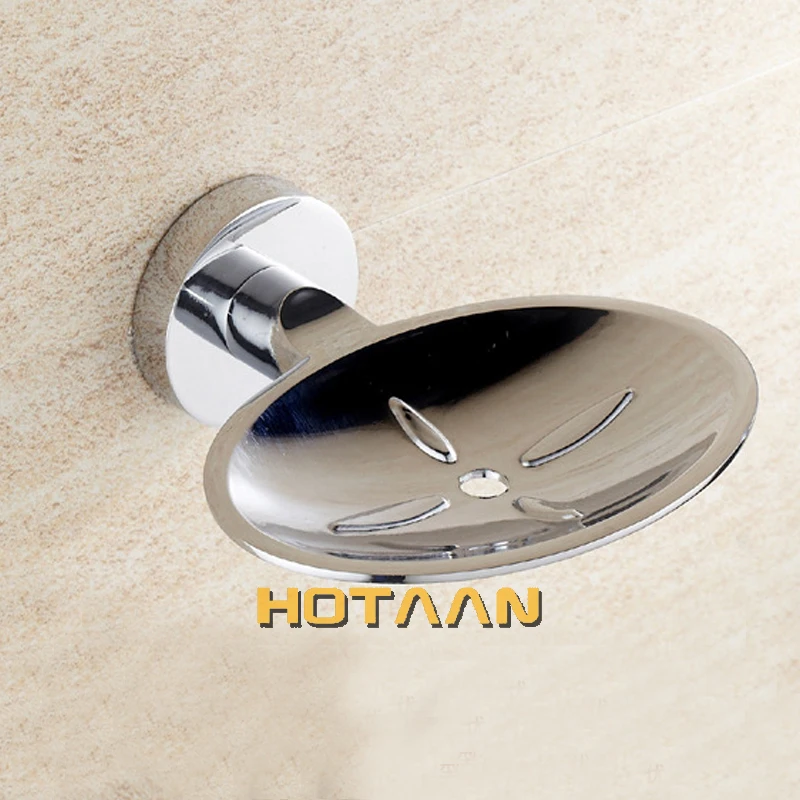 HOTAAN Zinc Alloy Chrome Soap Dishes Soap Holder Brand Bathroom Accessories YT-10990