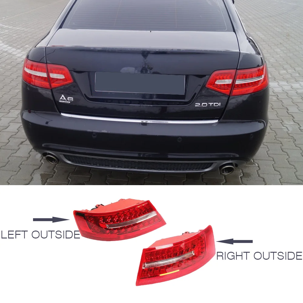 LED Tail Light Assembly Left and Right outside corner For Audi S6 A6 4f2 C6 2009 2010 2011 Turn Rear Lamp 4F5945095J 4F5945096J