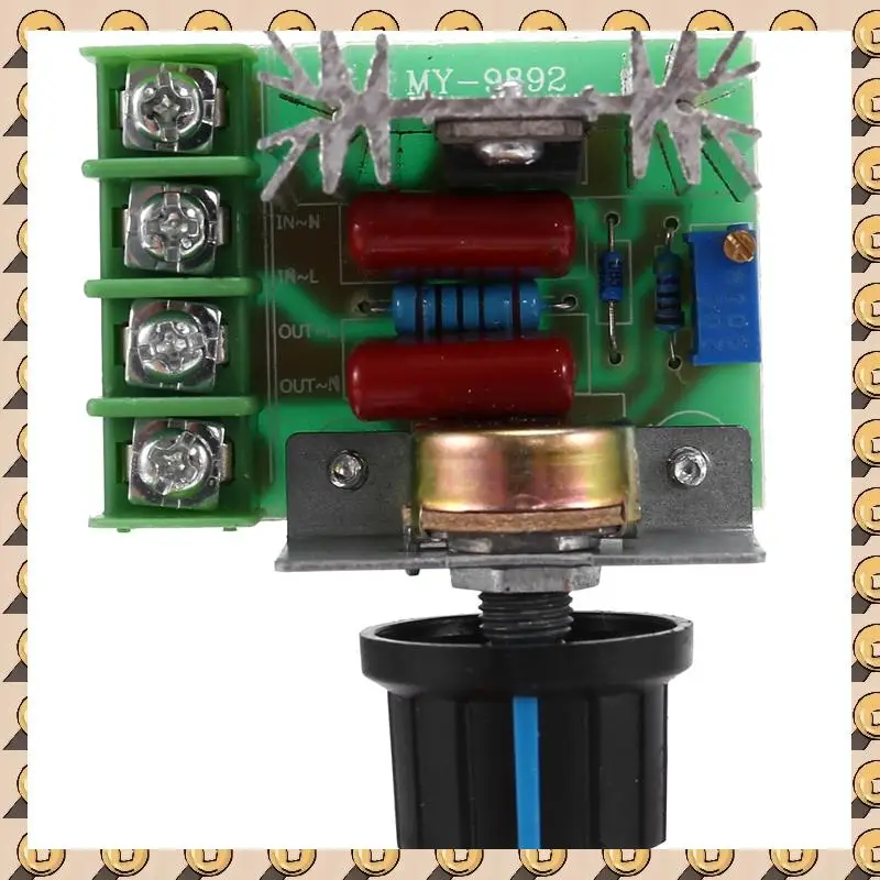 

A003 2 шт. регулятор скорости для двигателя переменного тока 220 В 2000 Вт тиристорный регулятор скорости двигателя регулируемый контроллер мощности