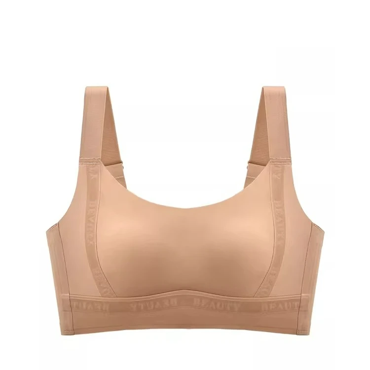 

Cooling Seamless Bras for Women Large Bust Minimizer Full Coverage Wireless Side Support Anti Sagging Summer Lightweight Bra
