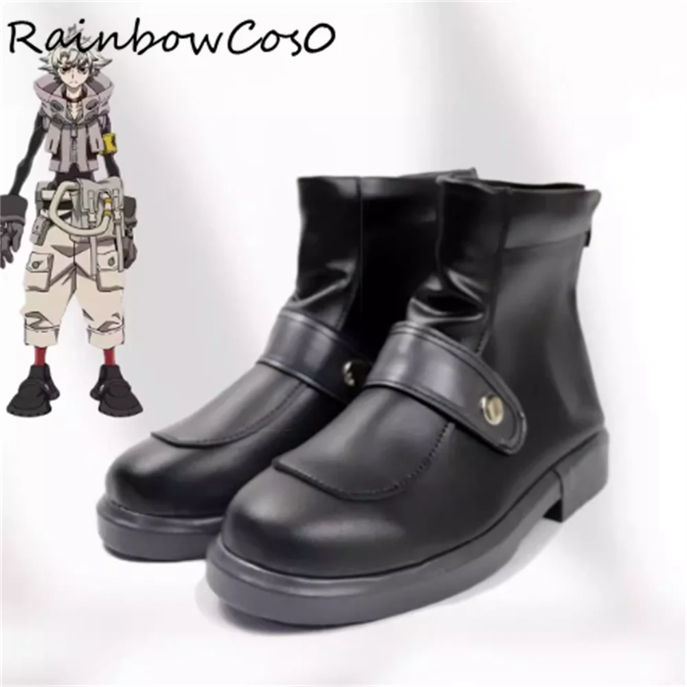 

Обувь для косплея Rudo GACHIAKUTA GACHI AKUTA, ботинки для игры, аниме, Хэллоуина, Рождества, RainbowCos0 W5604