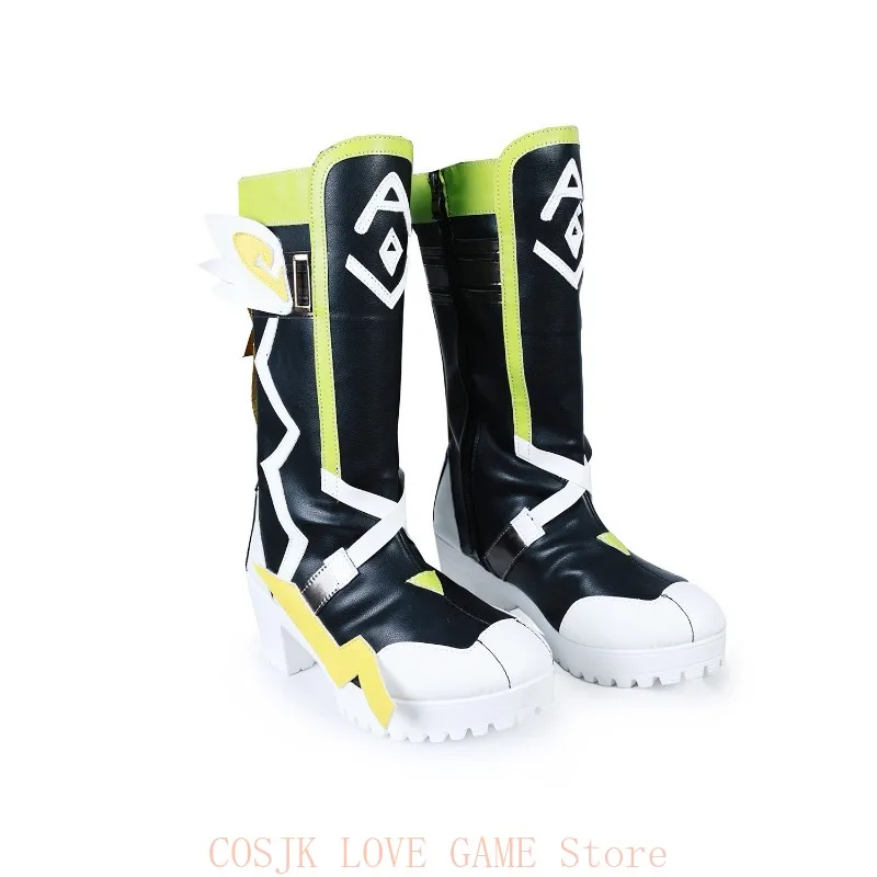 

Anime Kachina Shoes Cosplay Genshin Impact Game New Skin Fashion Universal Mid-calf Boots Halloween Party Role Play Accessories