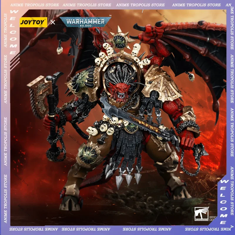 

JOYTOY 38CM Warhammer 40K World Eaters Angron Daemon Primarch of Khorne 1/18 Action Figure Custom Toys Model Kits Figurine Gifts