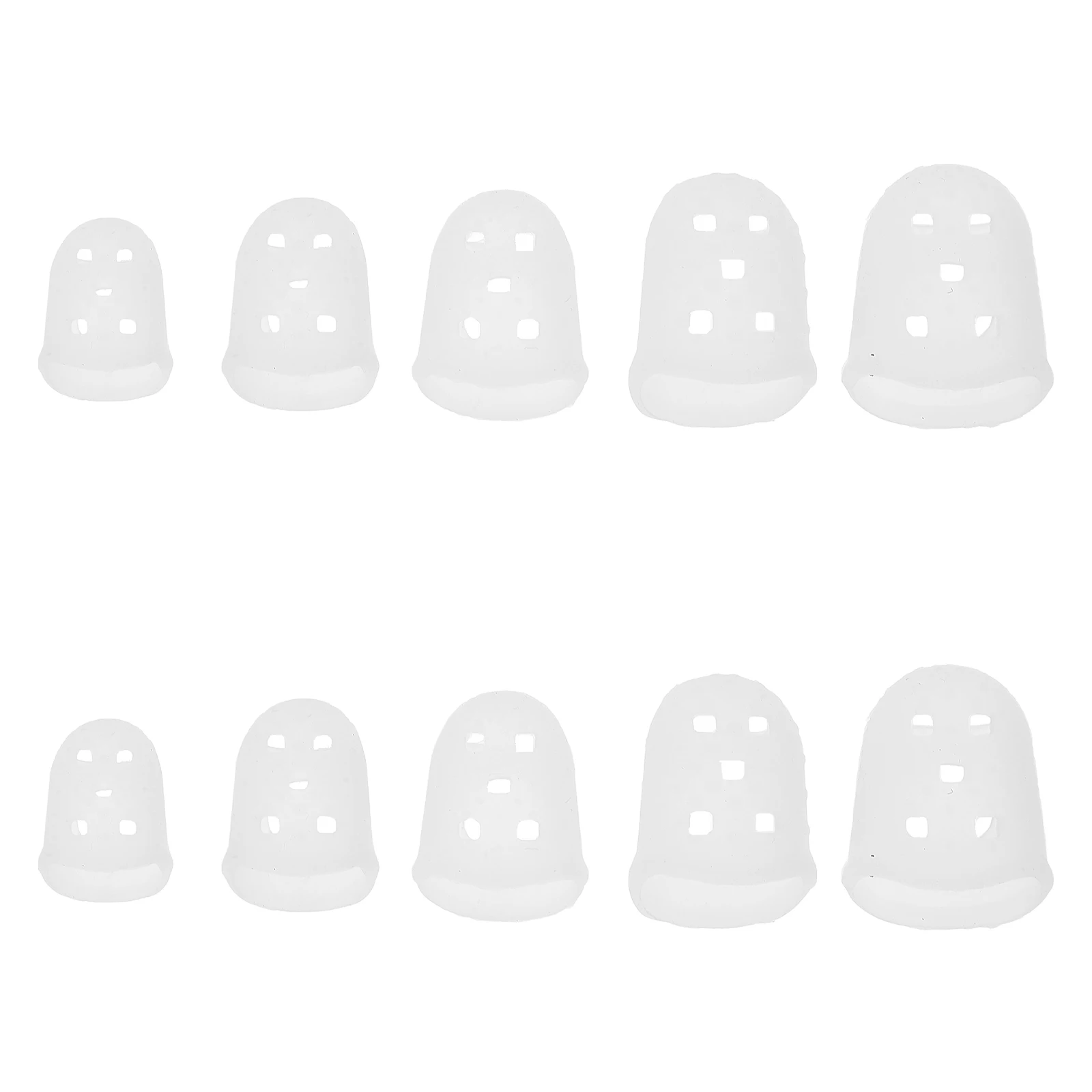 

10Pcs Kalimba Finger Sleeves Protectors for Thumb Piano Silicone Fingertip Caps