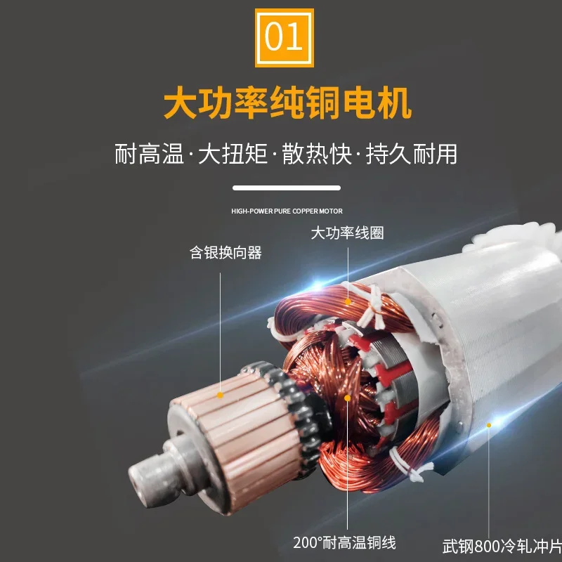 Angle Grinder 1050W 125mm Multifunctional Power Electric Tool 6 Gears Adjustable Cutting Machine Polishing Machine