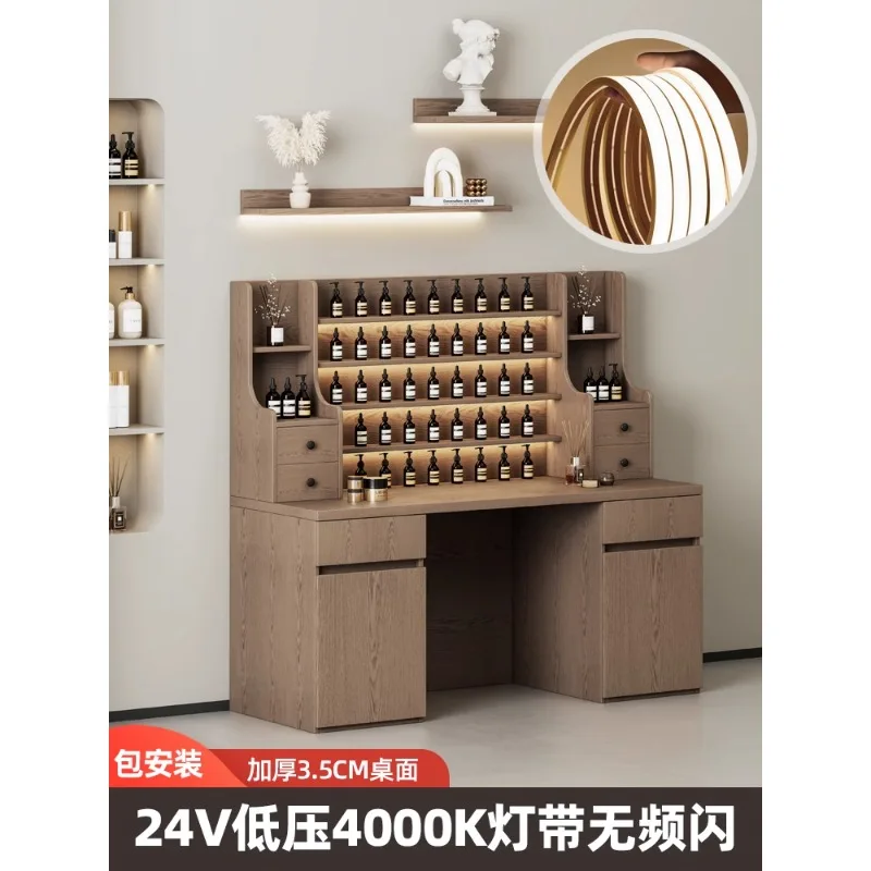 Beauty salon fragrance counter display table Zhongdao cabinet essential oil SPA aromatherapy skin care products product display