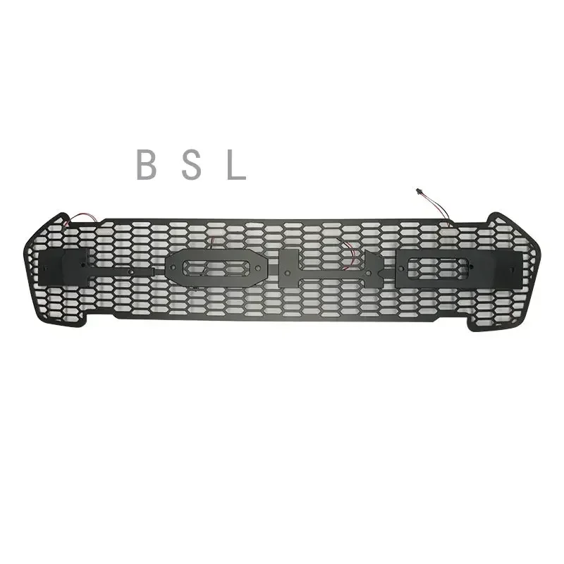 Fit for FORD RANGER T7  2015-2018 XTL PICKUP CAR GRILLE 4 ORANGE LED BUMPER MASK COVER TRIMS FRONT  RACING GRILLE