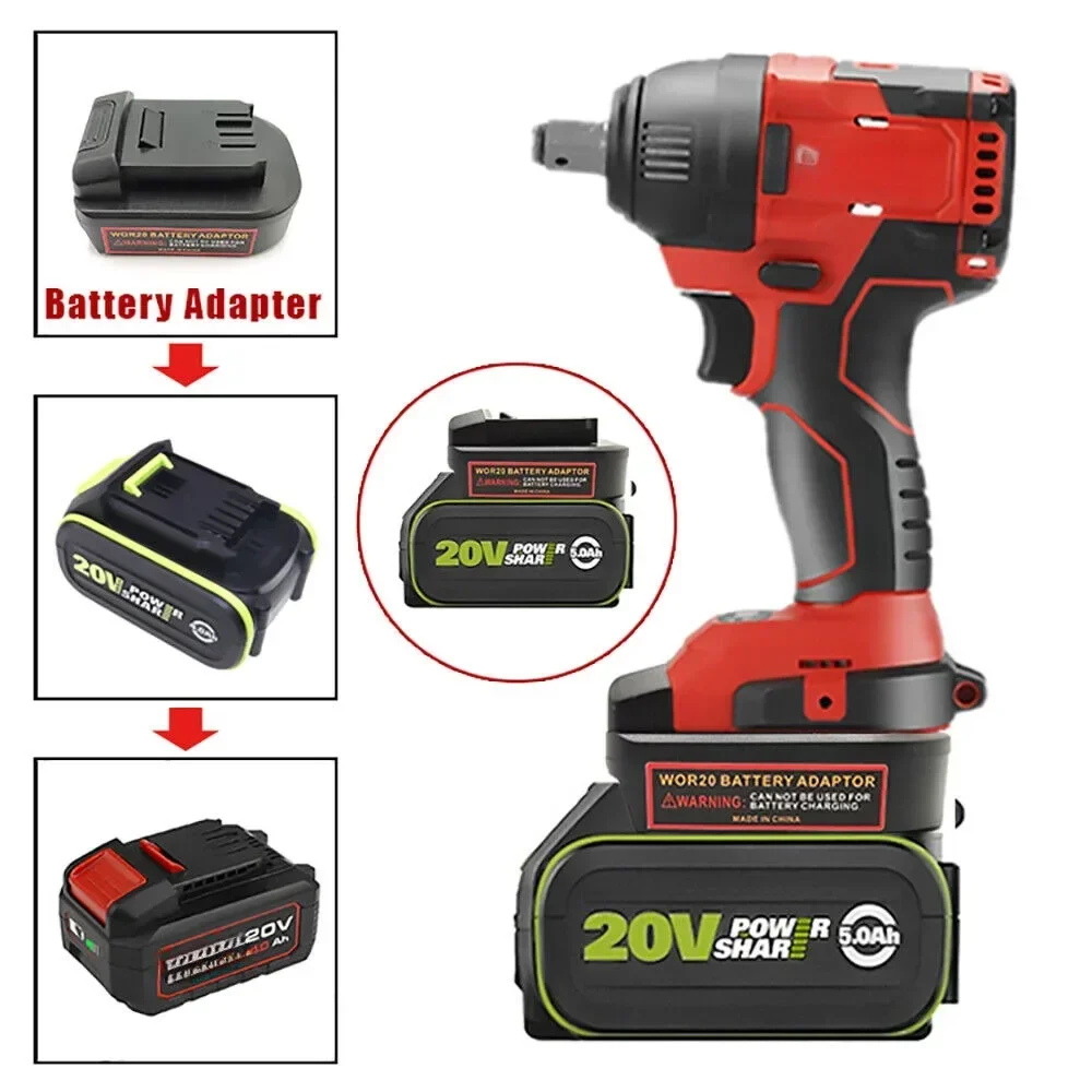 Battery Adapter Converter For Worx 20V 5PIN Green Lithium Battery Convert To For DEVON 20V Lithium Battery Electric Power Tool