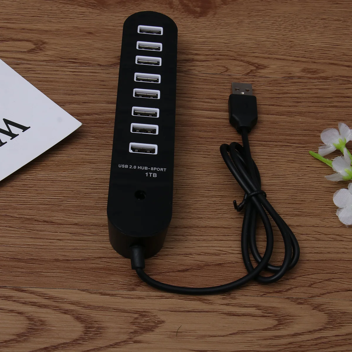 

8-Port Usb Type C To Hub Adapter For Laptop Tablet Phone Compact Data Transfer Fast Speed Compatible