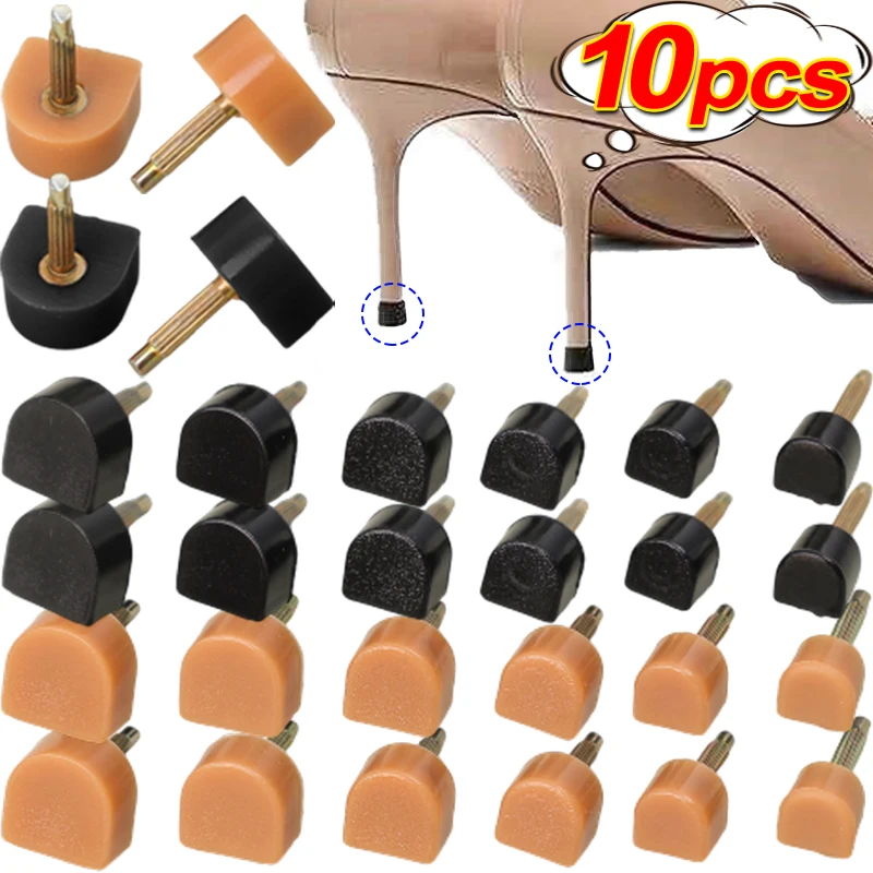 10 قطعة نصائح إصلاح الكعب دبابيس الأحذية نصائح الصنابير وتد المصاعد استبدال إصلاح الأحذية كعب السدادات حماة إكسسوارات أحذية