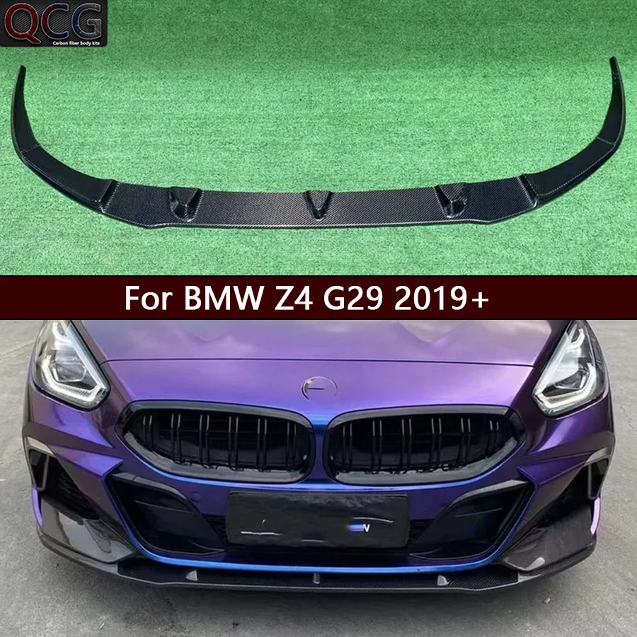 

Для BMW Z4 G29 2019+ углеродное волокно, передняя губа, обернутая угол, передний бампер, переключатель, спойлер, диффузор, подбородок, автомобильные аксессуары, комплект кузова