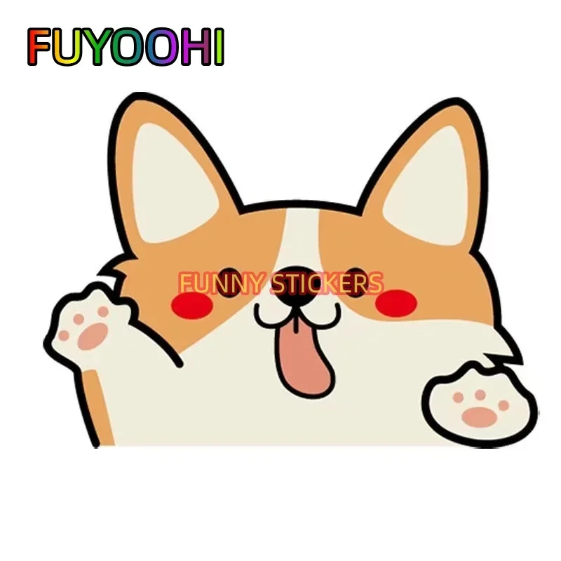 

FUYOOHI Personalized Car Stickers Cover Scratch Box Creative Animal Dog Cartoon Decor Car Stickers