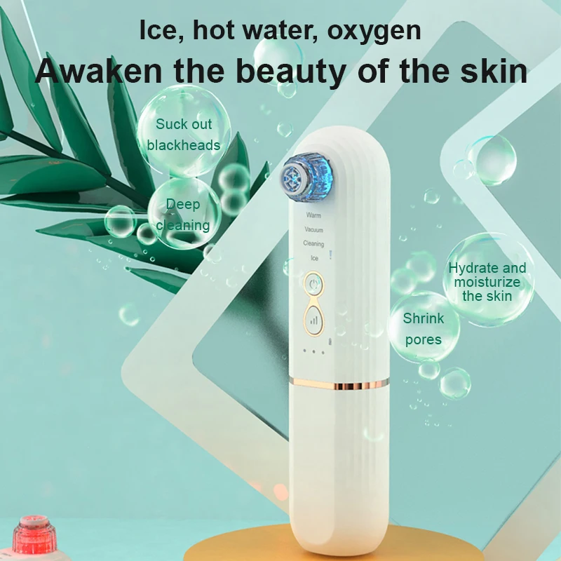 Aspirador de espinillas recargable: limpiador de poros faciales para nariz y acné, alimentado por USB, tamaño de viaje