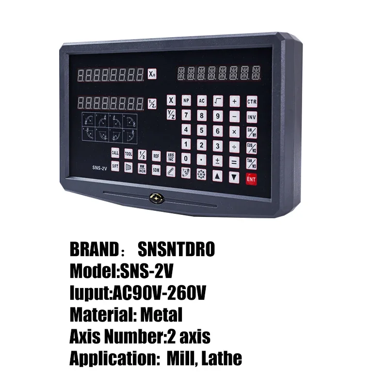 SNS-2V 2-axis Universal Lathe milling machine DRO Digital readout TTL AC110V/220V display FOR linear scale Rrating Ruler Encoder