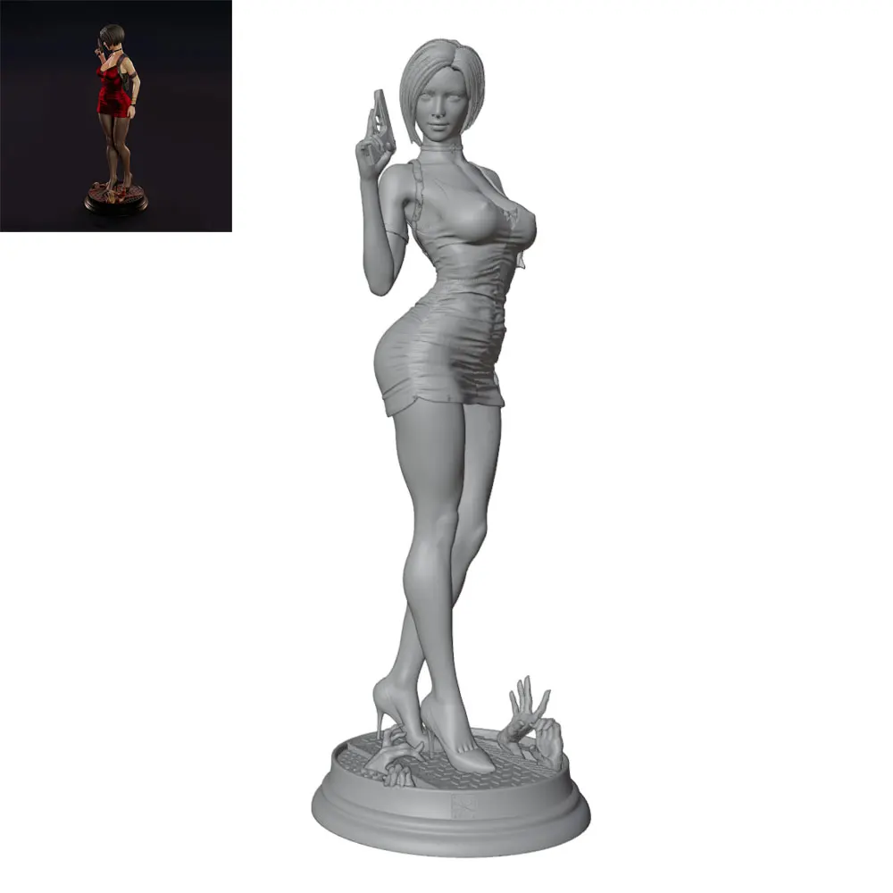 1/24/12/6 Elegant and Capable Agent Image, Classic Game Popular Character Resin Model Kit, GK mini 3D Printed Statue, Unpainted
