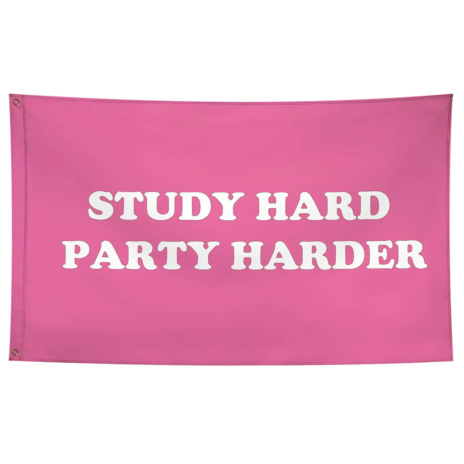 Study Hard Party Harder Flag Funny Flags Banner Cool Flags For Room Guys Girls College Dorm Man Cave Bedroom Wall Decor Hanging