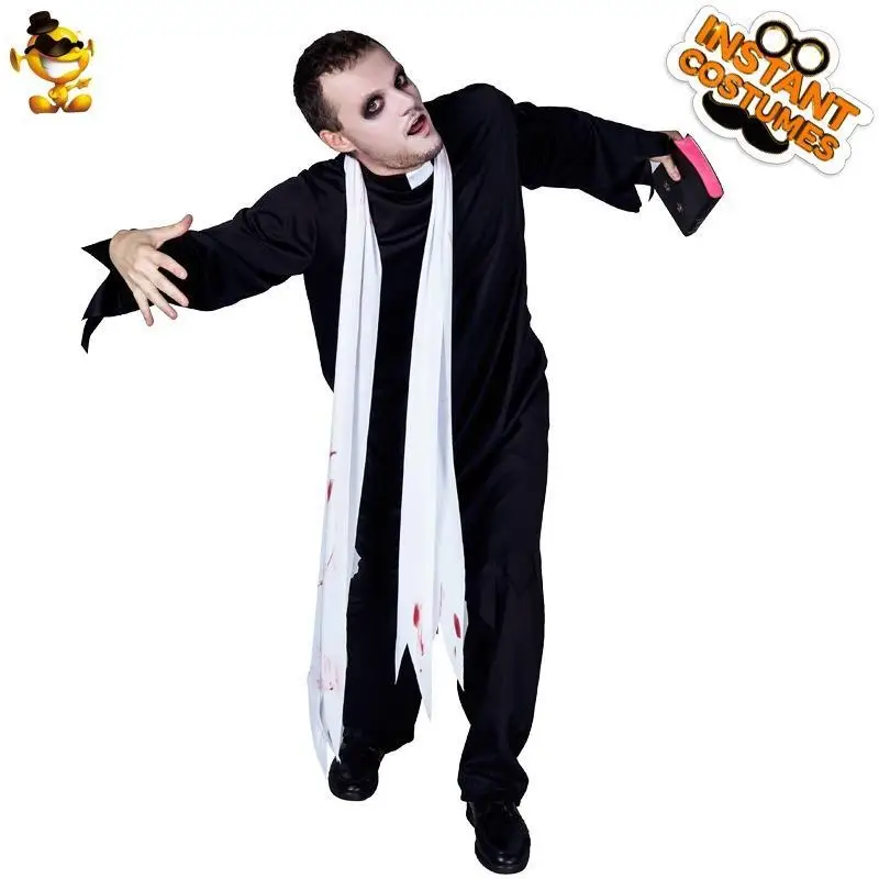

Хэллоуин Ужас Зомби Длинный Халат Шарф Комплект Косплей Пар Одежда Кровавый Костюм Женская Традиционная Фестивальная Одежда