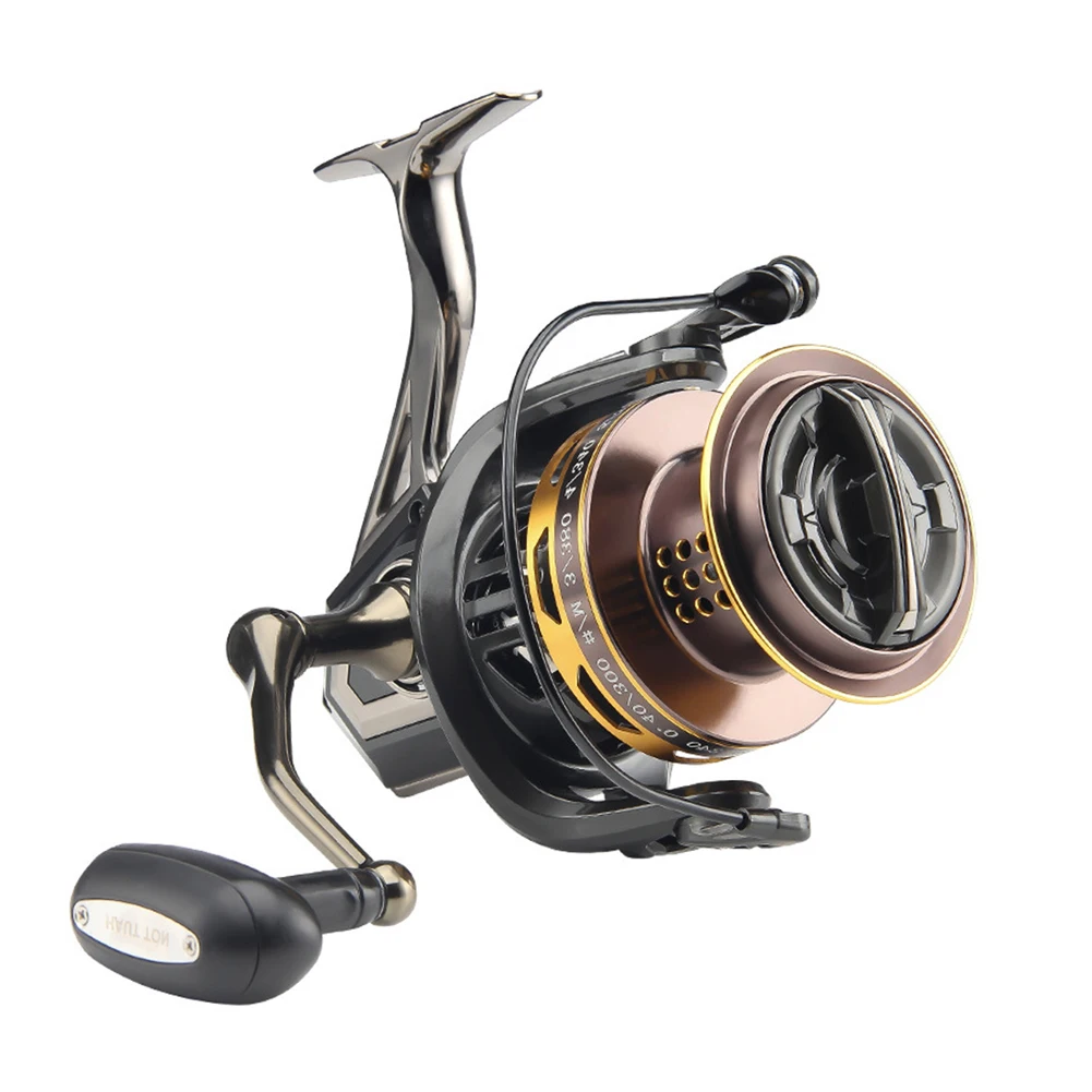 Surf Spinning Reel 4+1BB Bearings 4.1:1/5.5:1 Gear Ratio High Speed With 20KG Max Drag 8000/10000/12000 Ambidextrous Wire Cup