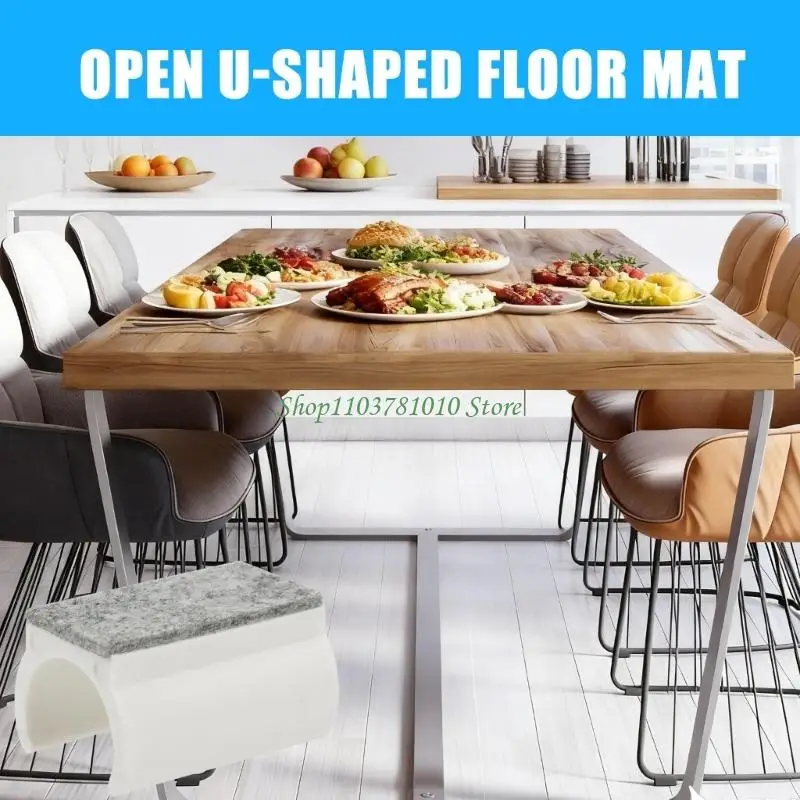 U55D Adaptable Leg Pad with Round Square Furniture Bases Versatiles Fitting
