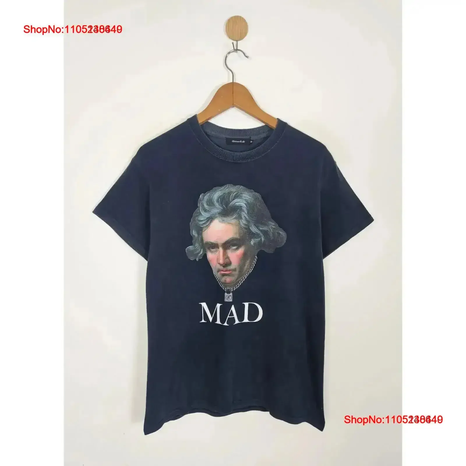 

Undercover MAD Beethoven shirt vintage Washed Stretched Breathable streetwear designer clothes Slightly homme Stylish vintage