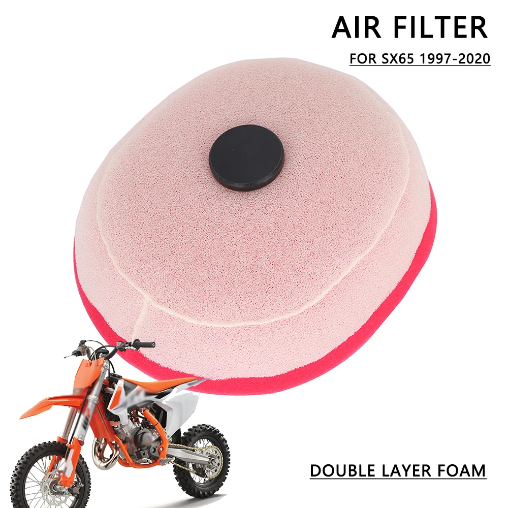Air Filter Motorcycle Dual Foam Layer Sponge Air Cleaner Filter For KTM 65SX  SX 65 1997-2017 2018 2019 2020 NEW Dirt Bike