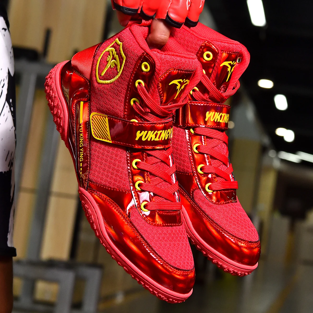 

Men New Boxing Shoes Judo Outdoor Fitness Training Combat Athletic Combat Male Professional Wrestling Shoes Gym Brand Big Size