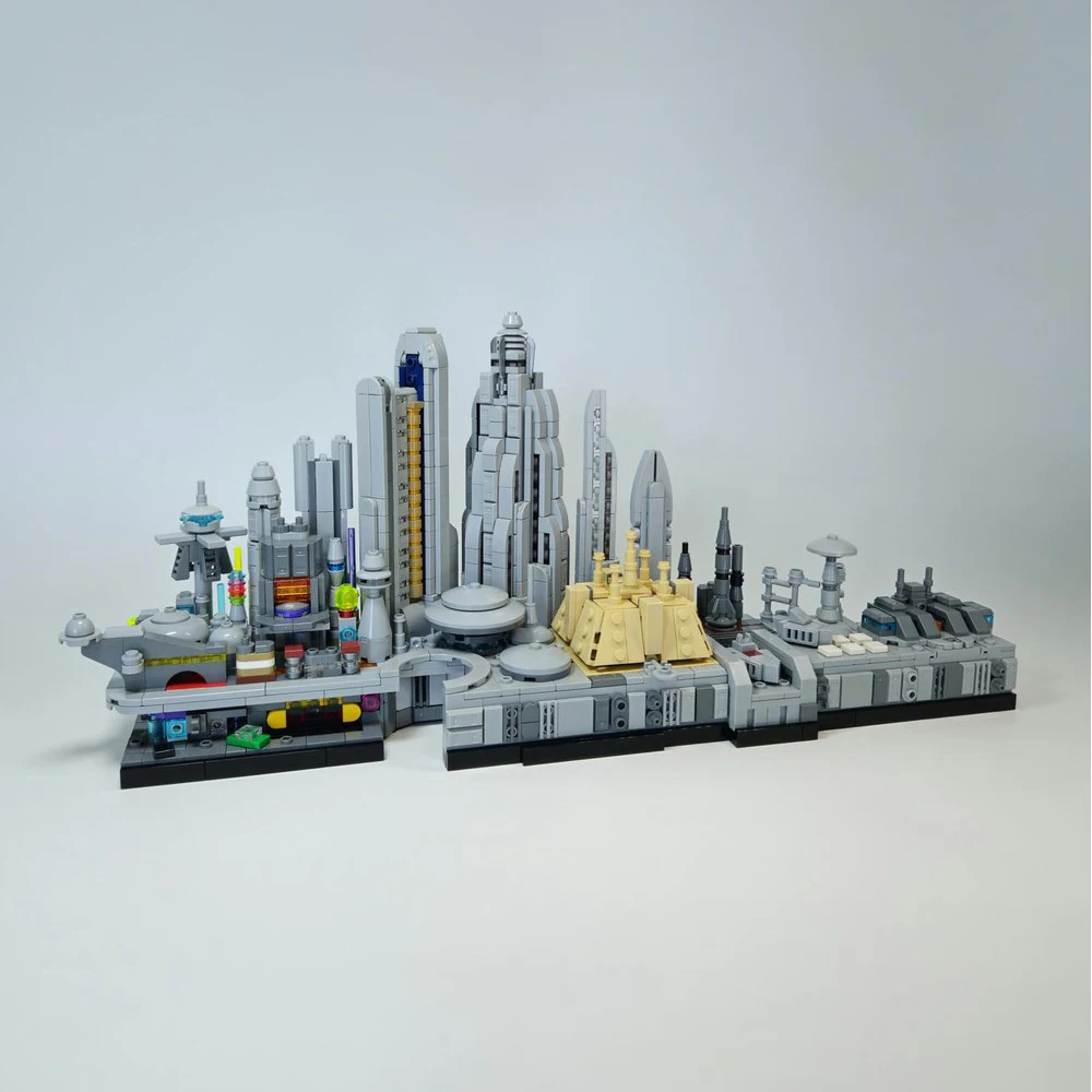 1724PCS MOC Building Blocks Space wars The Capital Architecture Skyline Set Street View Architecture Bricks Kids Toys Gift