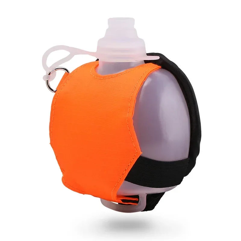 

Creative Outdoor Sports Silicone Folding Portable Water Bottle Sealing Leakproof Mini Running Bottle Holder Wrist Storage Bag