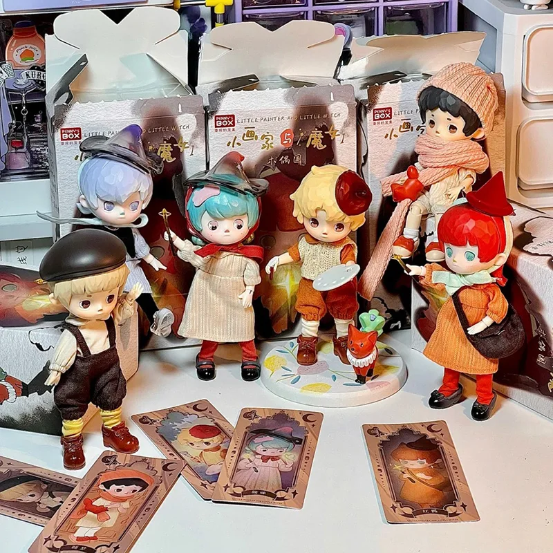 

Penny'S Box Little Painter And Witch 1 Series Blind Box Articulated Action Figure Bjd Doll Cute Ornament Toy In Stock Gift