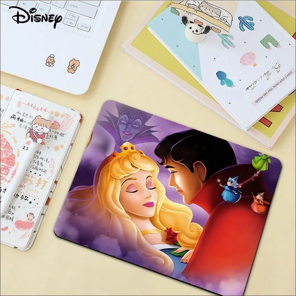 Disney Sleeping Beauty Aurora Princess Mousepad Non-slip Lockedge Office Computer Desk Mat Table Keyboard Big Mouse Pad Cushion