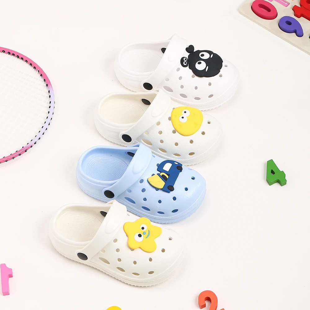 New Summer Sandals Flip Flops Children\'s Slippers Kid\'s Non-Slip Clogs Cartoon Cute Classic Girl Boys Sandals Beach Shoes