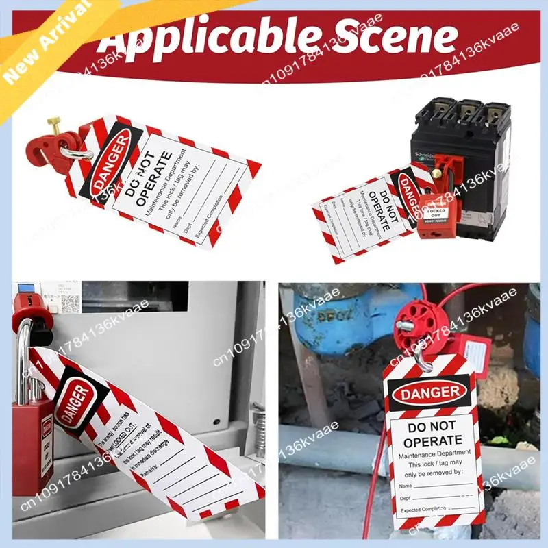 

M01K Pack Of 50PCS 'Do Not Operate' Lockout Tagout Tags With Zip Ties For Machine Maintenance