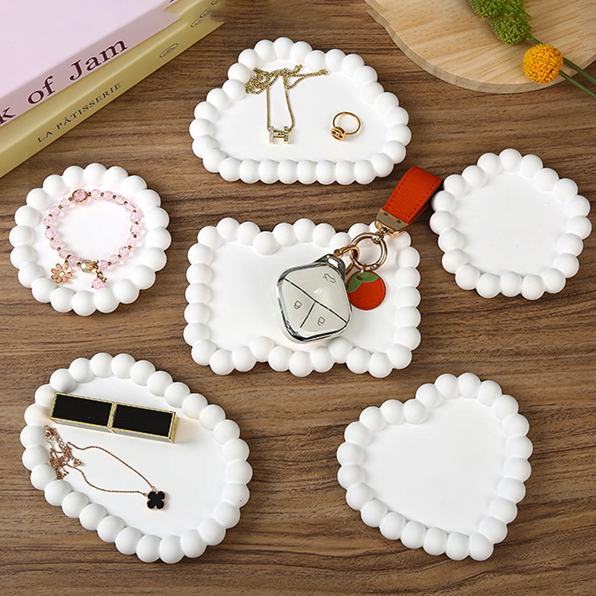 فقاعة صينية قالب من السيليكون لتقوم بها بنفسك اليدوية كوستر مجوهرات تخزين لوحة صينية للفاكهة صب الجص راتنجات الايبوكسي قالب الحرفية المنزل ديكو #1