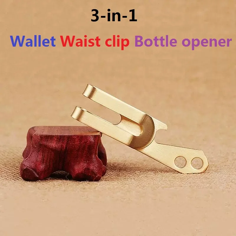 1/2PCS EDC Bottle Can Beer Keychain Tool Multi Clip Wallet Cash Hanger Belt Multipupose Gear Money Pocket Holder Opener