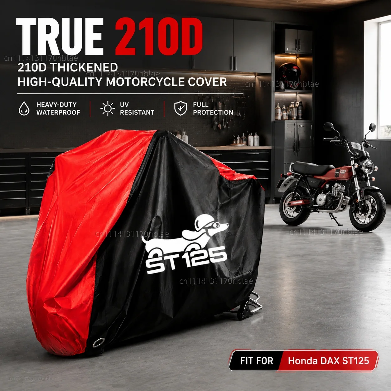 Funda para motocicleta Honda DAX ST125 ST 125 210D, impermeable, tela Oxford, para todas las estaciones, a prueba de polvo, protección UV, cubierta para lluvia