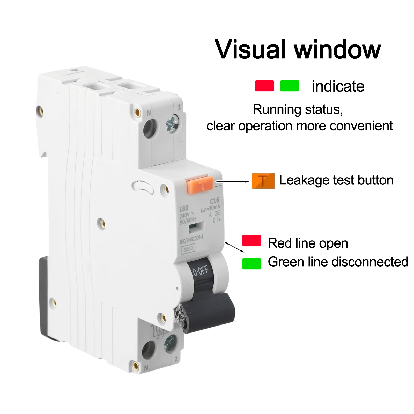 FILS Residual Current Circuit Breaker 16 Amp 30 mA Fast Reaction Time for Enhanced Safety in Electrical Systems