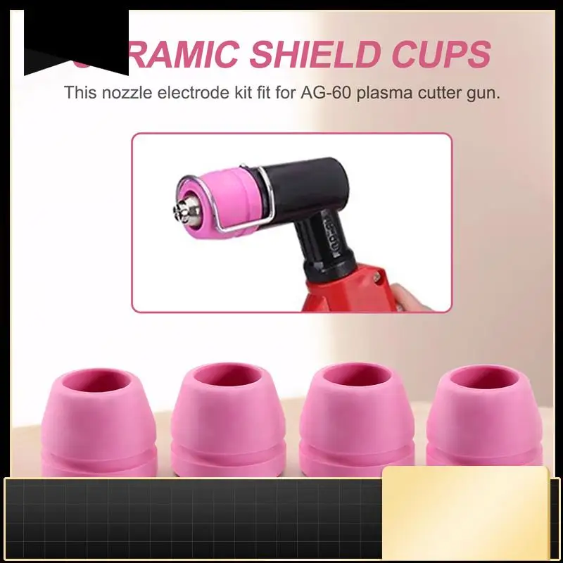 

WELD SG-55 AG-60 WSD-60 Plasma Cutter Torch Consumables Kit Tips 40/50 / 60 Amp (60 Pcs)-N37R