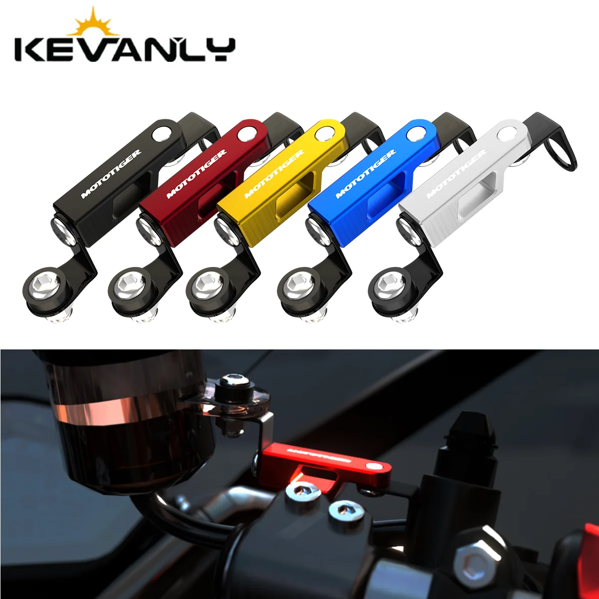 Support universel CNC pour réservoir de liquide de frein de moto, 1 pièce