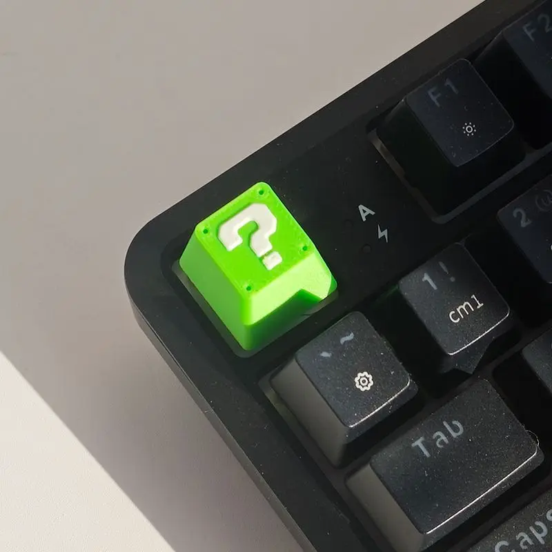 سوبر ماريو بروس علامة استفهام Keycap أنيمي PBT الكرز الشخصي لتقوم بها بنفسك أغطية المفاتيح لملحقات لوحة المفاتيح الميكانيكية ذات المحور المتقاطع هدية