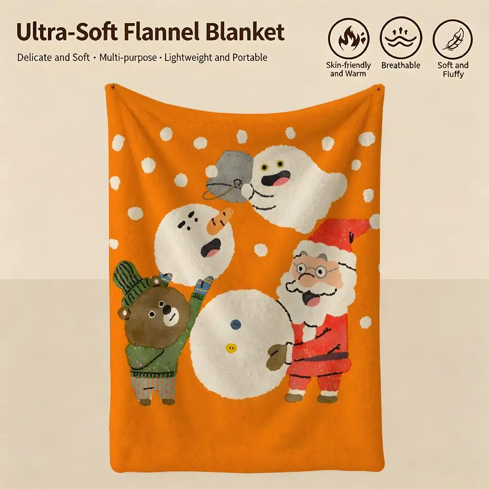 art T-Torinos Gallery-y Throw Warm Soft Flannel Blanket, Multi-use for Sofa Bed Camping Travel Nap