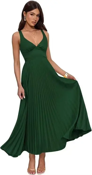 여성 새틴 신부 들러리 드레스 웨딩 티 길이 V 넥 정장 이브닝 파티 드레스 댄스 파티 럭셔리 드레스