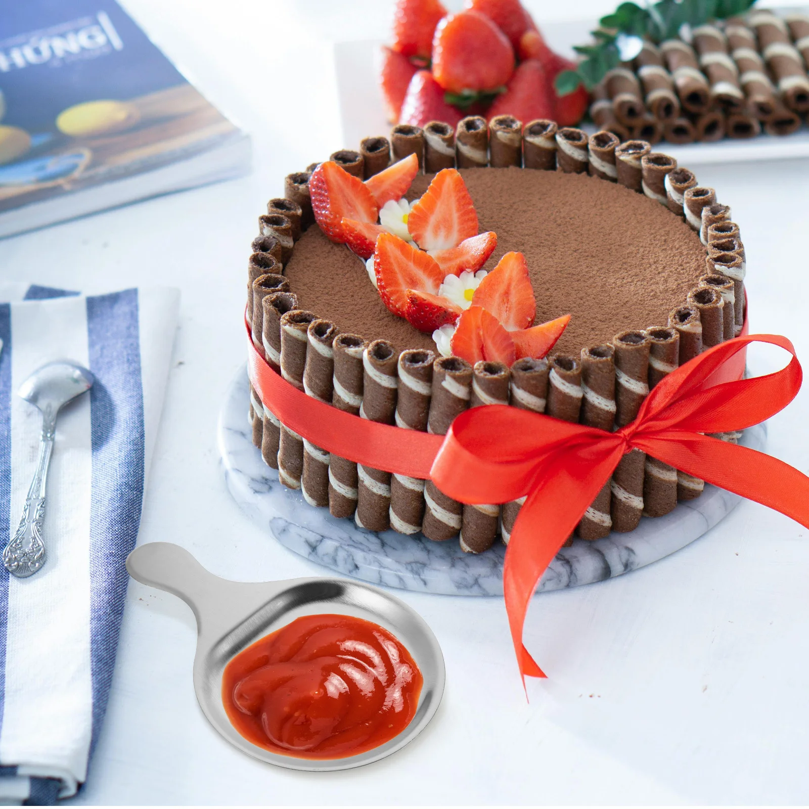 

Stainless Steel Bbq Plate Round Flat Bottom Large Capacity For Grilling Frying Baking Serving Ideal Home Restaurant Use