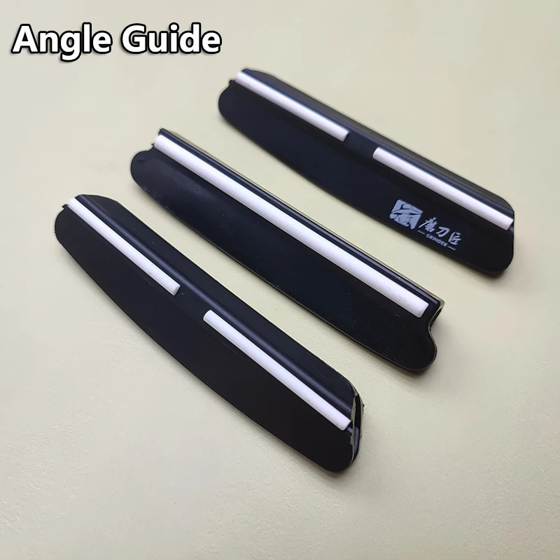 Knife Sharpening Angle Guide 15° Ceramic Rod Knife Clip Sharpener Tool for Whetstone Oilstone